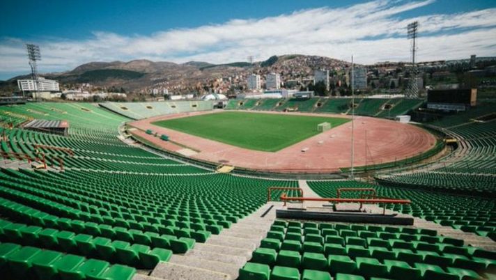 Lo stadio dell'FK Sarajevo capolista e campione in carica in Bosnia Lo stadio dell'FK Sarajevo capolista e campione in carica in Bosnia