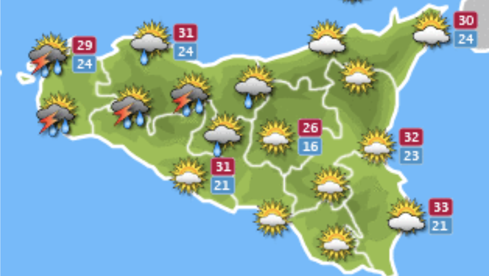 Meteo, Palermo: pioggia in mattinata e caldo, le previsioni di sabato 4 settembre 