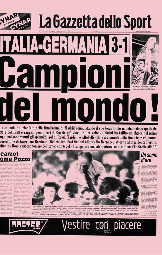  La "prima" della Gazzetta del 12 luglio '82 