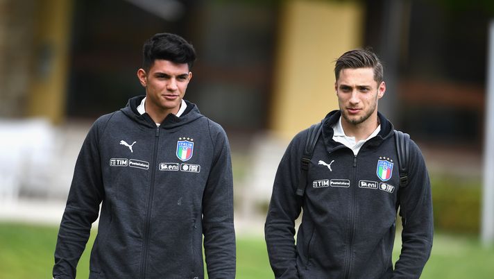 Raoul Bellanova ed Alessandro Plizzari, difensore e portiere del Milan, con la tuta dell'Italia (credits: GETTY Images) 