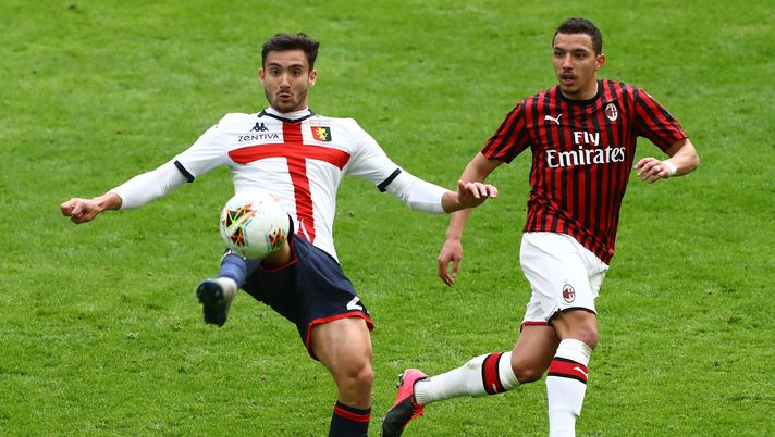 8 marzo 2020, Milan-Genoa: Francesco Cassata contro Ismael Bennacer (credits: GETTY Images) 