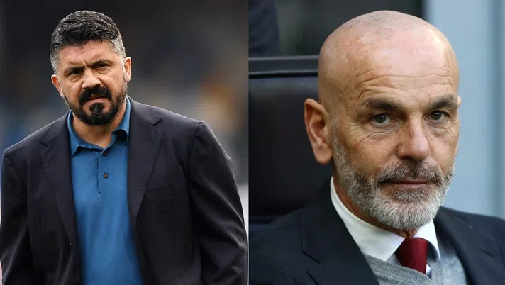 Gennaro Gattuso e Stefano Pioli (credits: GETTY Images)