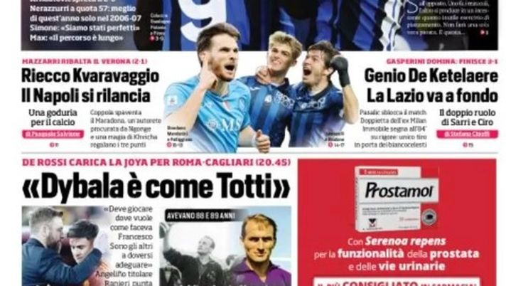 EDICOLA / CdS: Inter, fuga per la vittoria. Inzaghi blinda la vetta: «Siamo stati perfetti» - immagine 1