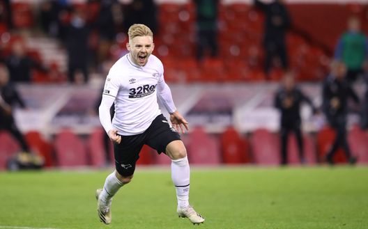 Kamil Jozwiak esulta ma il gol sta pee essere annullato...(Photo by Alex Pantling/Getty Images) Kamil Jozwiak esulta ma il gol sta pee essere annullato...(Photo by Alex Pantling/Getty Images)