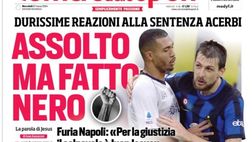 EDICOLA / CdS: “Assolto ma fatto nero. Dure reazioni alla sentenza Acerbi”
