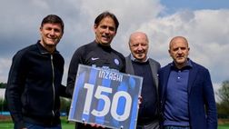 150 panchine per Inzaghi. Con i dirigenti arriva il regalo dell’Inter