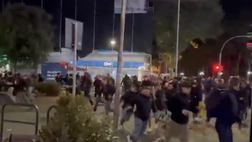 Roma-Feyenoord, notte di paura a Tirana mentre infuria la battaglia (video)