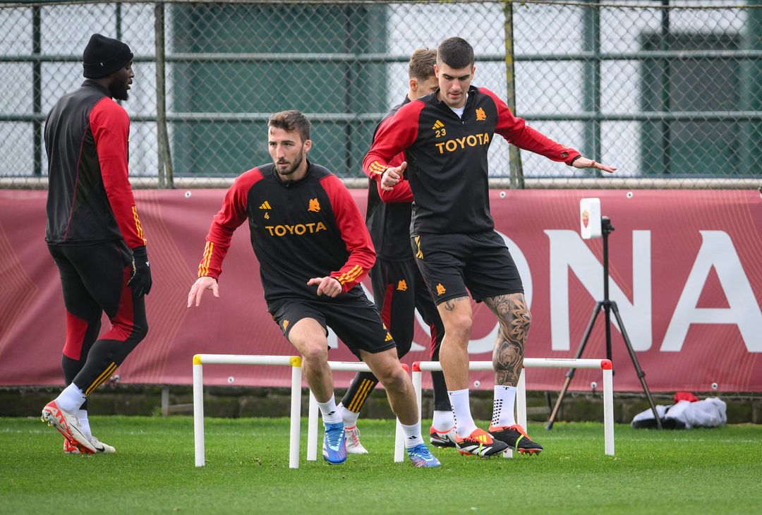 Roma, la rifinitura alla vigilia dell’Atalanta – FOTOGALLERY - immagine 13