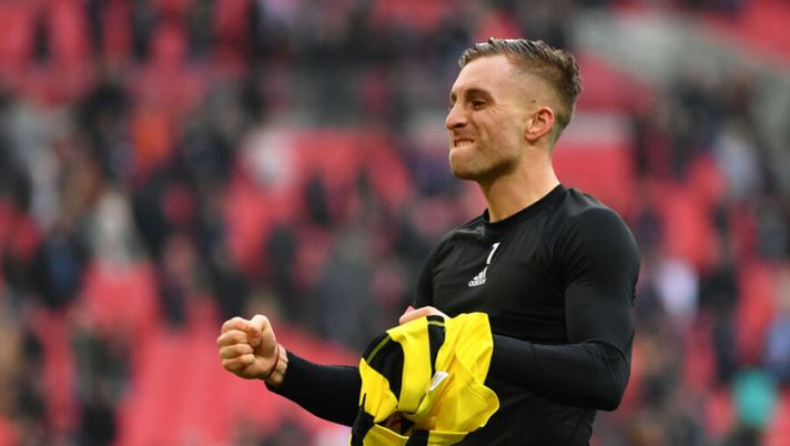 LONDON, ENGLAND - APRIL 07: Gerard Deulofeu of Watford celebrates victory after the FA Cup Semi Final match between Watford and Wolverhampton Wanderers at Wembley Stadium on April 07, 2019 in London, England. (Photo by Dan Mullan/Getty Images) Deulofeu: “A Udine le gioco tutte, il Milan era un’opzione. Mi manca la vera forma fisica” - immagine 1