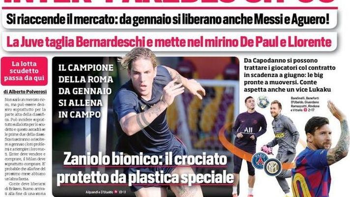 Corriere dello Sport, la prima pagina di oggi, domenica 27 dicembre 2020 