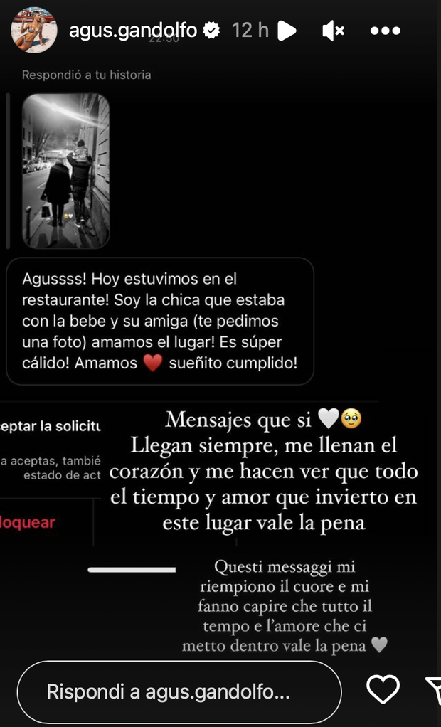 Una fan ringrazia Agustina Gandolfo, lei risponde: “Mi fa capire che…”- immagine 2