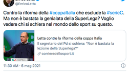 Riforma Coppa Italia, Letta tuona: “Grave errore escludere la Serie C, non è bastata la Superlega?”