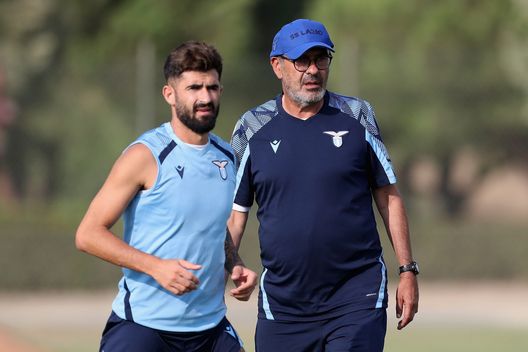 Elseid Hysaj e Maurizio Sarri Elseid Hysaj e Maurizio Sarri