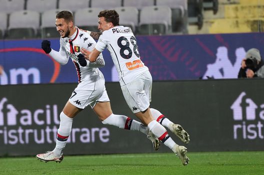 FLORENCE, ITALY - DECEMBER 07: Marko Pjaca of Genoa CFC celebrates after scoring a goal during the Serie A match between ACF Fiorentina and Genoa CFC at Stadio Artemio Franchi on December 7, 2020 in Florence, Italy. (Photo by Gabriele Maltinti/Getty Images) FLORENCE, ITALY - DECEMBER 07: Marko Pjaca of Genoa CFC celebrates after scoring a goal during the Serie A match between ACF Fiorentina and Genoa CFC at Stadio Artemio Franchi on December 7, 2020 in Florence, Italy. (Photo by Gabriele Maltinti/Getty Images)