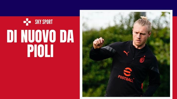 Simon Kjaer AC Milan allenamento Milanello