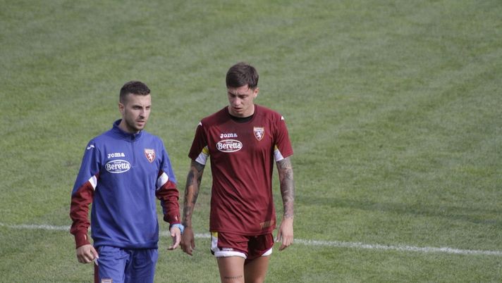 Baselli durante l'allenamento a Bormio 