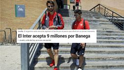 Marca -Banega torna al Siviglia. L’Inter accetta l’offerta di 9 milioni degli spagnoli