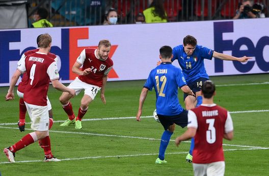  Il gol di Federico Chiesa in Italia-Austria 2-1, gara degli ottavi di finale degli Europei 2021 | News (Getty Images) 
