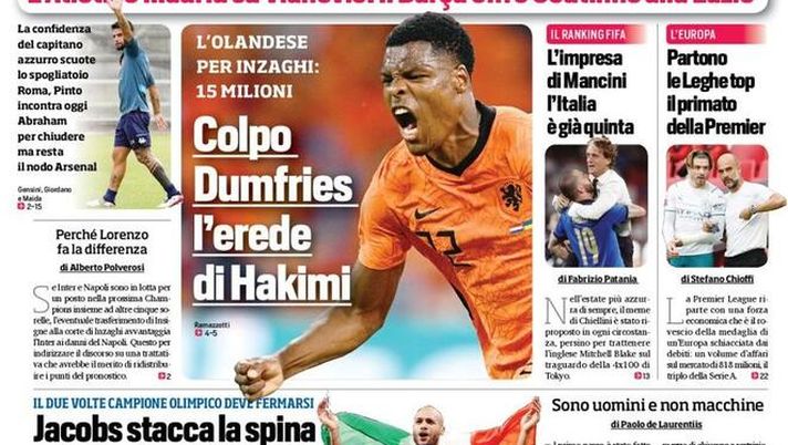 Prima Pagina, Corriere dello Sport: “Posso andar via, Insigne apre all’addio” 
