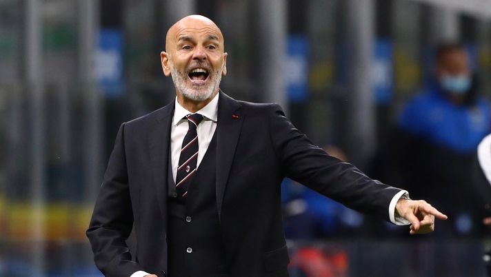 Stefano Pioli (allenatore AC Milan) durante il derby Inter-Milan 1-2 (Serie A 2020-2021) | AC Milan News (Getty Images) 