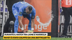 VIDEO Ligue 1, Lione-Marsiglia: Payet e la bottiglietta d’acqua. Match sospeso