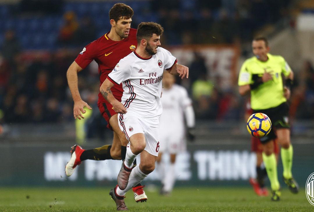  Federico Fazio e Patrick Cutrone in Roma-Milan (credits: acmilan.com) 