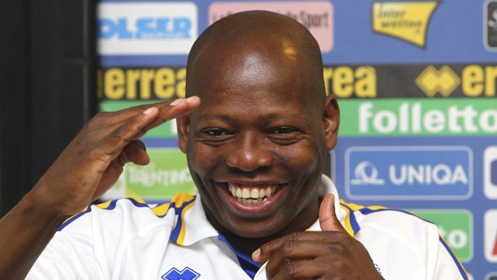 COLLECCHIO, ITALY - MAY 10: Faustino Asprilla attends the Parma FC press conference for the unveiling of the commemorative shirt for the 20th anniversary of the victory of the UEFA Cup Winners' Cup on May 10, 2013 in Collecchio, Italy. (Photo by Marco Luzzani/Getty Images) COLLECCHIO, ITALY - MAY 10: Faustino Asprilla attends the Parma FC press conference for the unveiling of the commemorative shirt for the 20th anniversary of the victory of the UEFA Cup Winners' Cup on May 10, 2013 in Collecchio, Italy. (Photo by Marco Luzzani/Getty Images)