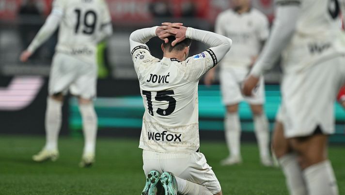 Luka Jovic AC Milan Monza-Milan 4-2 Serie A 2023-2024