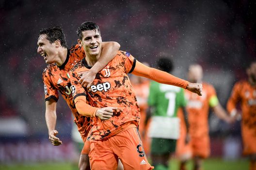 Alvaro Morata festeggia il gol Alvaro Morata festeggia il gol