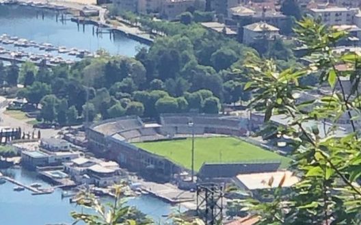 Lo stadio Sinigaglia visto dall'alto Lo stadio Sinigaglia visto dall'alto