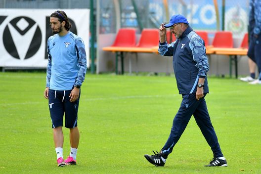 Luis Alberto e Sarri Luis Alberto e Sarri