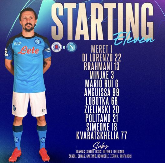 Rangers-Napoli, le formazioni ufficiali: gioca Simeone! Raspadori in panchina- immagine 2