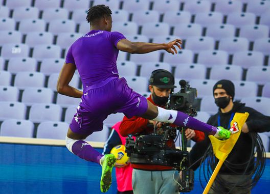 GERMOGLI PH 13 GENNAIO 2021 FIRENZE STADIO ARTEMIO FRANCHI COPPA ITALIA OTTAVI DI FINALE FIORENTINA VS INTER NELLA FOTO KUAME ESULTANZA GOL GERMOGLI PH 13 GENNAIO 2021 FIRENZE STADIO ARTEMIO FRANCHI COPPA ITALIA OTTAVI DI FINALE FIORENTINA VS INTER NELLA FOTO KUAME ESULTANZA GOL