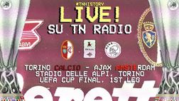 LIVE! Coppa UEFA ’91/’92, finale d’andata: Torino-Ajax in diretta su TN Radio