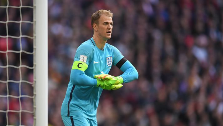 LONDON, ENGLAND - MARCH 26: Joe Hart of England looks on during the FIFA 2018 World Cup Qualifier between eEngland and Lithuania at Wembley Stadium on March 26, 2017 in London, England.  (Photo by Shaun Botterill/Getty Images) 