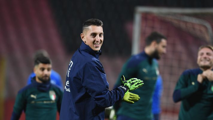 SARAJEVO, BOSNIA AND HERZEGOVINA - NOVEMBER 14: Pierluigi Gollini of Italy smiles during Italy training session at Bilino Polje Stadium on November 14, 2019 in Sarajevo, Bosnia and Herzegovina. (Photo by Claudio Villa/Getty Images) SARAJEVO, BOSNIA AND HERZEGOVINA - NOVEMBER 14: Pierluigi Gollini of Italy smiles during Italy training session at Bilino Polje Stadium on November 14, 2019 in Sarajevo, Bosnia and Herzegovina. (Photo by Claudio Villa/Getty Images)