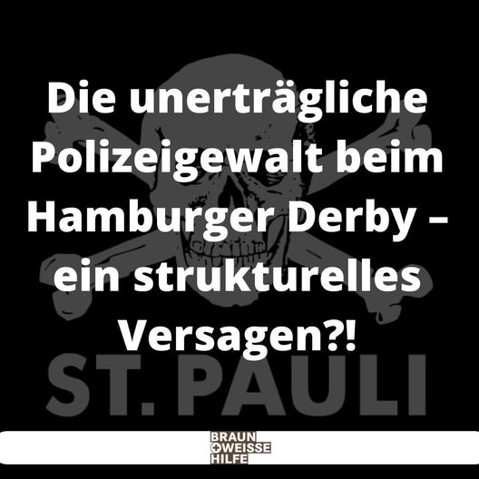 Derby di Amburgo, gli ultras del St. Pauli all’attacco: “Polizia, violenza politica?”- immagine 2