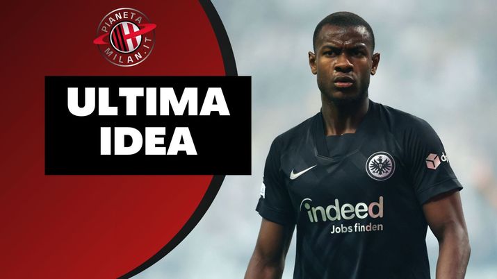 Evan N'Dicka, difensore dell'Eintracht Francoforte accostato al Milan