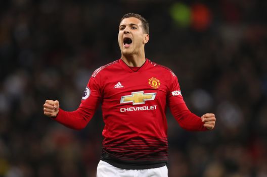LONDON, ENGLAND - JANUARY 13: Diogo Dalot of Manchester United celebrates victory after the Premier League match between Tottenham Hotspur and Manchester United at Wembley Stadium on January 13, 2019 in London, United Kingdom. (Photo by Catherine Ivill/Getty Images) LONDON, ENGLAND - JANUARY 13: Diogo Dalot of Manchester United celebrates victory after the Premier League match between Tottenham Hotspur and Manchester United at Wembley Stadium on January 13, 2019 in London, United Kingdom. (Photo by Catherine Ivill/Getty Images)