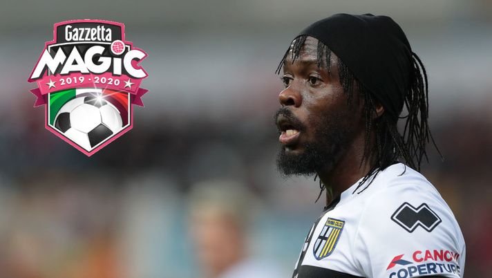 PARMA, ITALY - OCTOBER 20:  Gervinho of Parma Calcio looks on during the Serie A match between Parma Calcio and Genoa CFC at Stadio Ennio Tardini on October 20, 2019 in Parma, Italy.  (Photo by Emilio Andreoli/Getty Images)