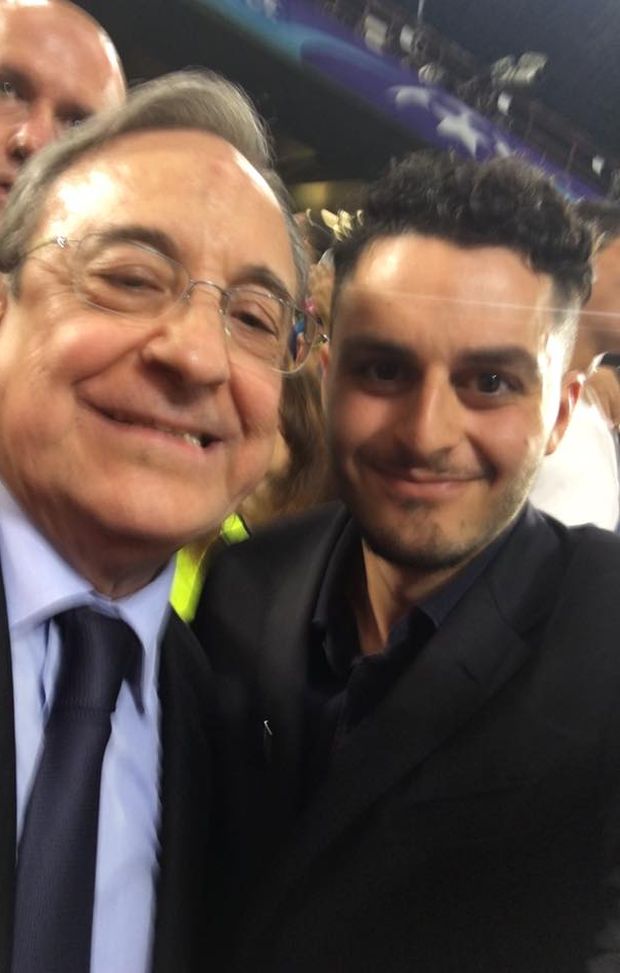  Gaspare Galasso, selfie con Florentino Perez 