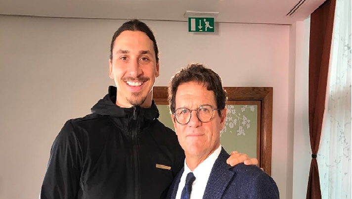 Ibrahimovic, foto con Capello: “Chi ha cambiato il mio gioco” - immagine 1