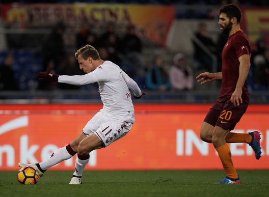 ROME, ITALY - FEBRUARY 19: Maxi Lopez of FC Torino scores the team's first goal during the Serie A match between AS Roma and FC Torino at Stadio Olimpico on February 19, 2017 in Rome, Italy. (Photo by Paolo Bruno/Getty Images) ROME, ITALY - FEBRUARY 19: Maxi Lopez of FC Torino scores the team's first goal during the Serie A match between AS Roma and FC Torino at Stadio Olimpico on February 19, 2017 in Rome, Italy. (Photo by Paolo Bruno/Getty Images)