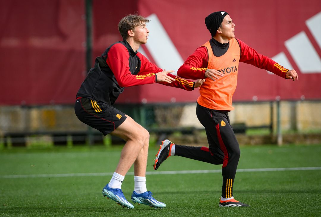 Roma, la rifinitura alla vigilia dell’Atalanta – FOTOGALLERY - immagine 32