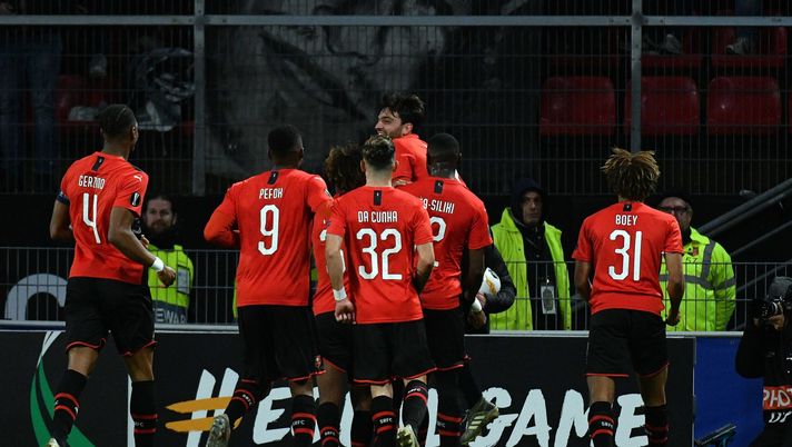 Giocatori del Rennes, prossimi avversari del Milan in Europa League