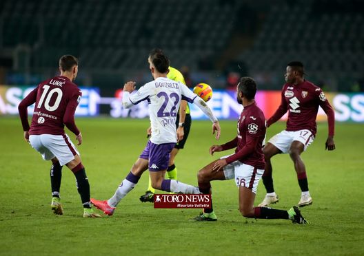 Sasa Lukic, Koffi Djidji, Wilfried Singo e Nico GonzalezTorino-Fiorentina Fiorentina-Torino, atto uno: confronto tra due realtà simili e a pari punti- immagine 2