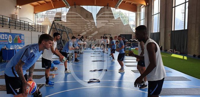 Lavoro in palestra per il reparto offensivo Lavoro in palestra per il reparto offensivo