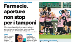 Prima Pagina, Giornale di Sicilia: “Entra Brunori e segna. Il Palermo vince in 10”