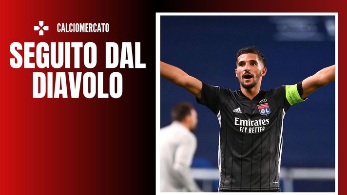 Houssem Aouar Olympique Lione Calciomercato AC Milan