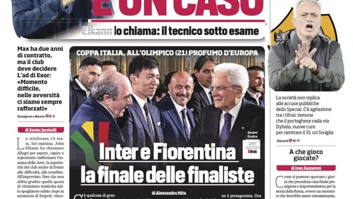 EDICOLA / CdS: Inter-Fiorentina, all’Olimpico la finale delle finaliste - immagine 1